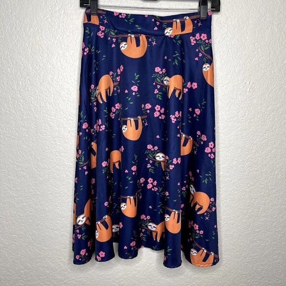FANCY Qube ‎ Womens Sloth Skirt Size Small - Picture 1 of 5